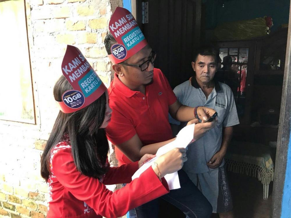Telkomsel Area Pamasuka Blusukan Registrasi Sim Card Pelanggan