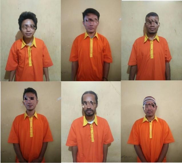 6 Tersangka Penggelapan Pupuk Dikerangkeng