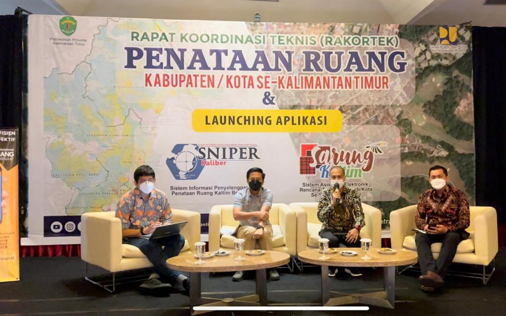 Rakortek, Kadis PUPR-PERA Kaltim Launching 2 Aplikasi Layanan Informasi Penataan Ruang