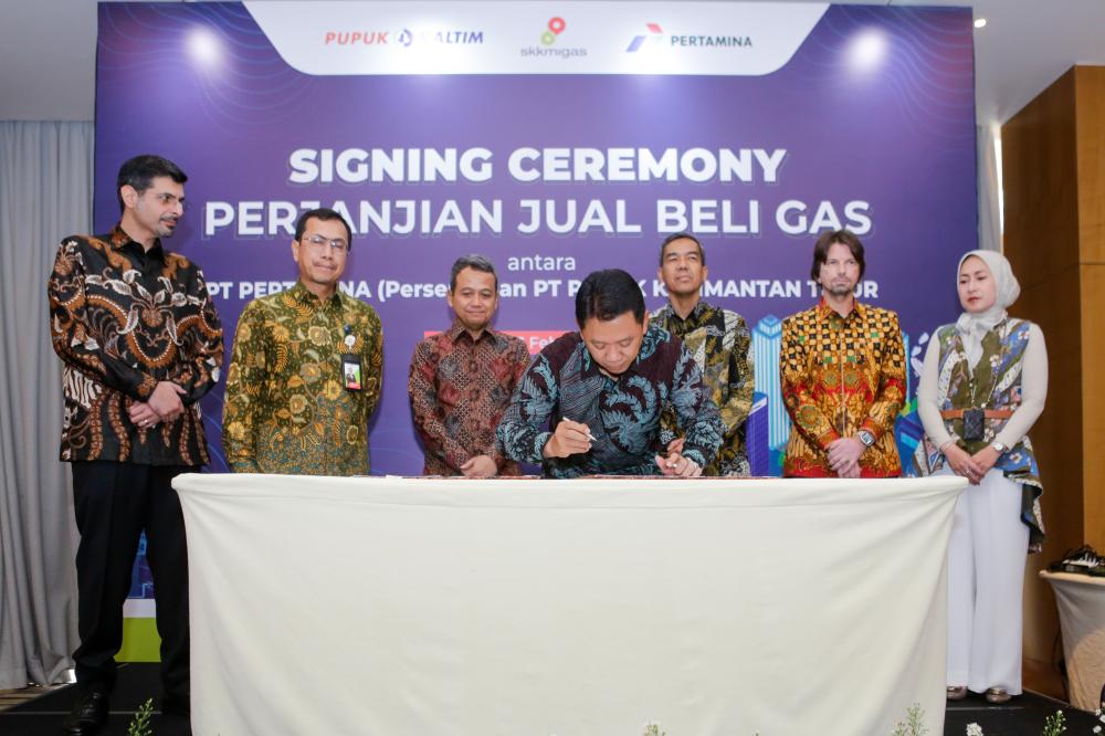 Pupuk Kaltim Teken PJBG dengan Pertamina, Pasokan Gas Terjamin untuk Mendukung Produksi