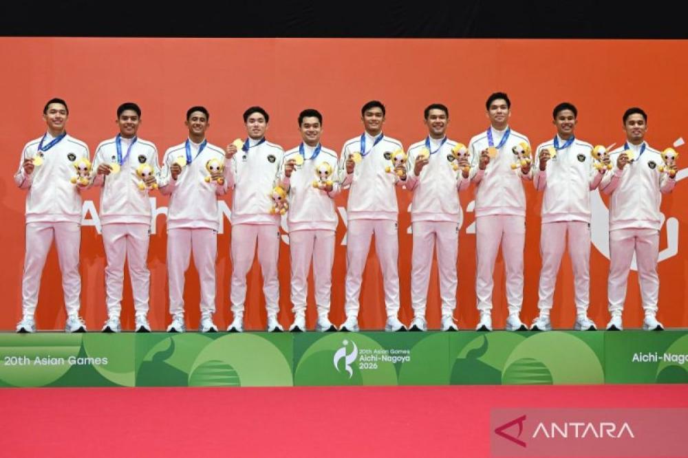 Dramatis, Tim Beregu Putra Bulu Tangkis Indonesia Sabet Emas Usai Tumbangkan China