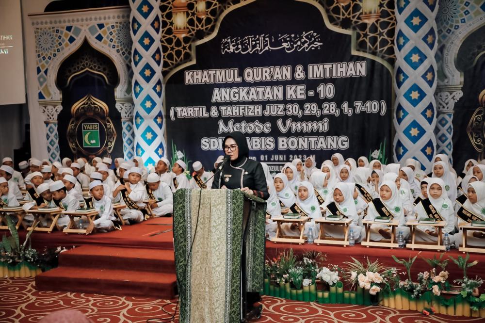 Wawali Najirah Ajak Siswa di Bontang Gemakan Baca Alquran