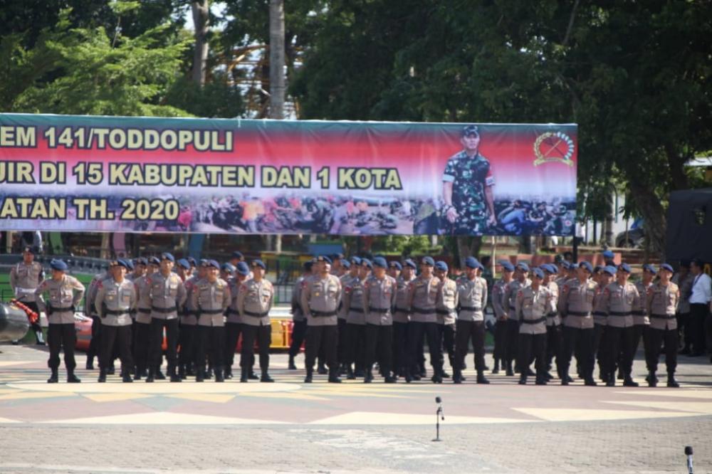 2/3 Kekuatan Brimob Bone Disiagakan Tanggap Bencana