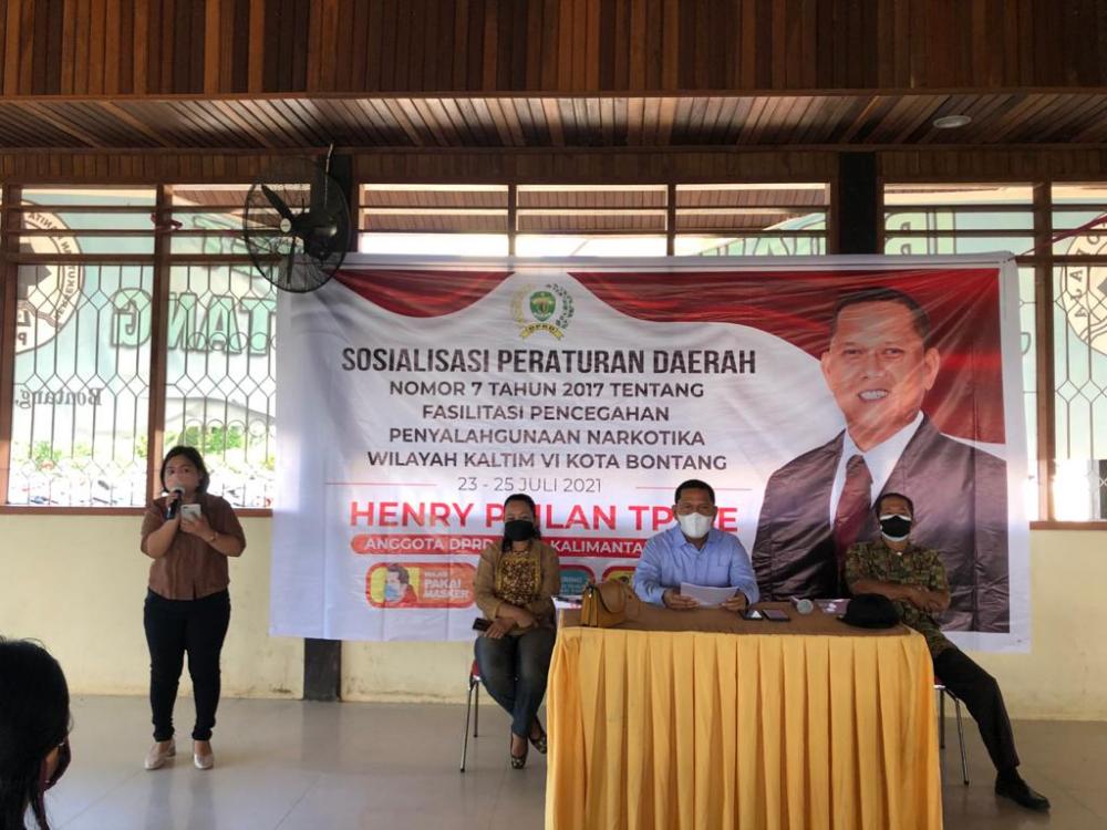 Lagi, Henry Pailan Sosialisasikan Perda Penyalahgunaan Narkotika