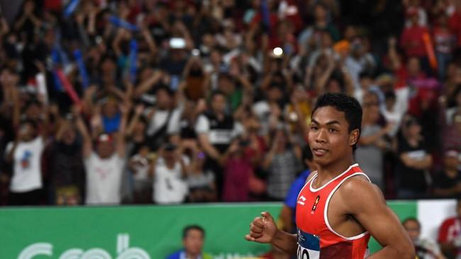 Lalu Muhammad Zohri Gagal Rebut Medali Lari 100 Meter