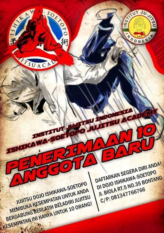 JUJITSU DOJO ISHIKAWA - SOETOPO BUKA PENERIMAAN ANGGOTA