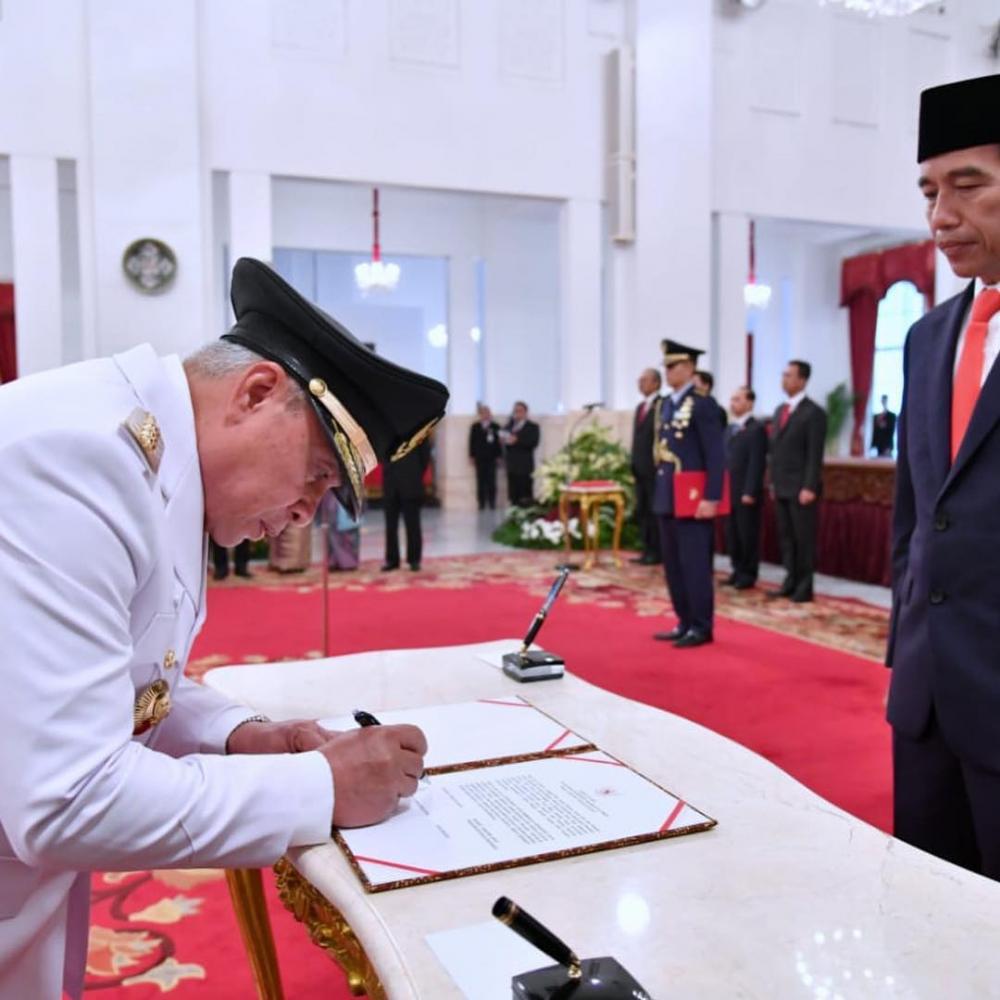 Isran - Hadi Resmi Pimpin Kaltim, Pendidikan dan Kesehatan Jadi Prioritas 