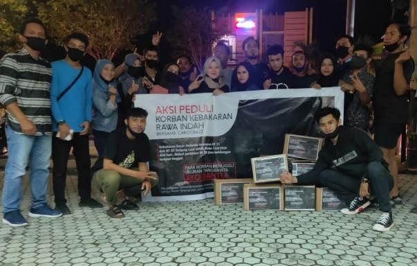 Pemuda Carockazz Galang Dana Bantu Korban Kebakaran Rawa Indah 