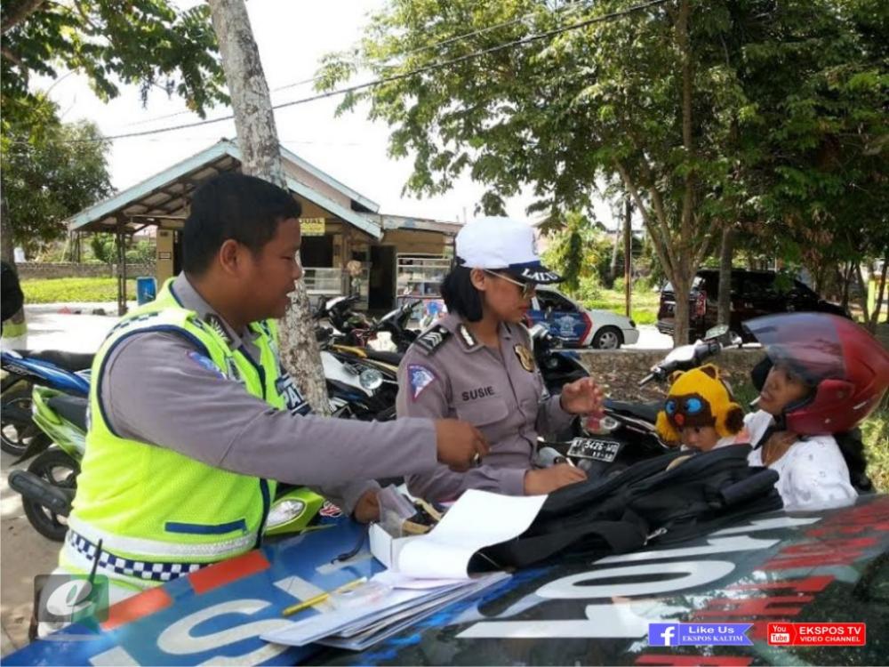 Polantas Bontang Sukses Tekan Angka Pelanggaran Lalu Lintas di 2016
