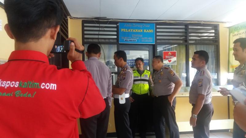 DIRLANTAS POLDA KALTIM, ACUNGI JEMPOL KINERJA SATLANTAS POLRES BONTANG 