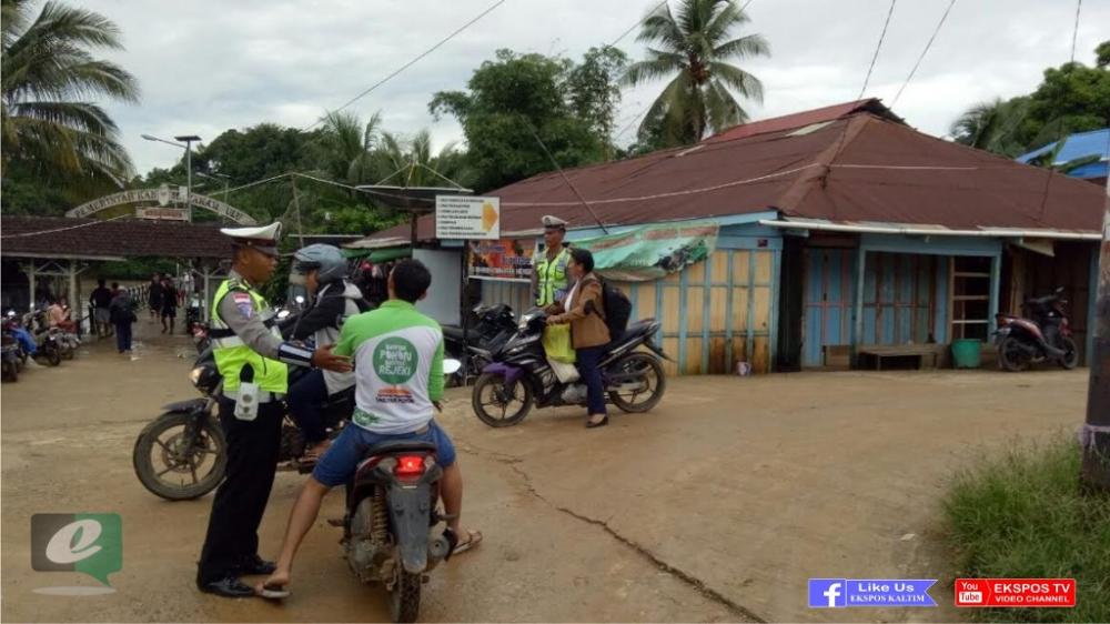 Operasi Zebra 2016 di Mahulu, Pengendara Tanpa Helm Banyak Terjaring