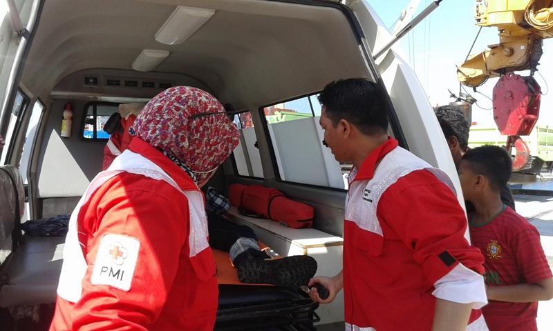 PUNCAK ARUS BALIK, PMI BONTANG TURUN LANGSUNG PANTAU KESEHATAN PENUMPANG