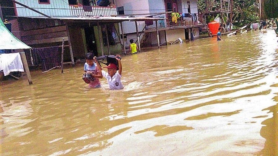 Sungai Mahakam Meluap, Ujoh Bilang Dilanda Banjir