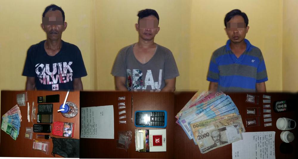 Kian Bertaji, Sehari Polres Bontang Berangus Tiga Pengedar Sekaligus   