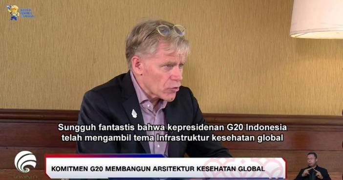 WHO Apresiasi Presidensi G20 Indonesia Usung Tema Infrastruktur Kesehatan Global