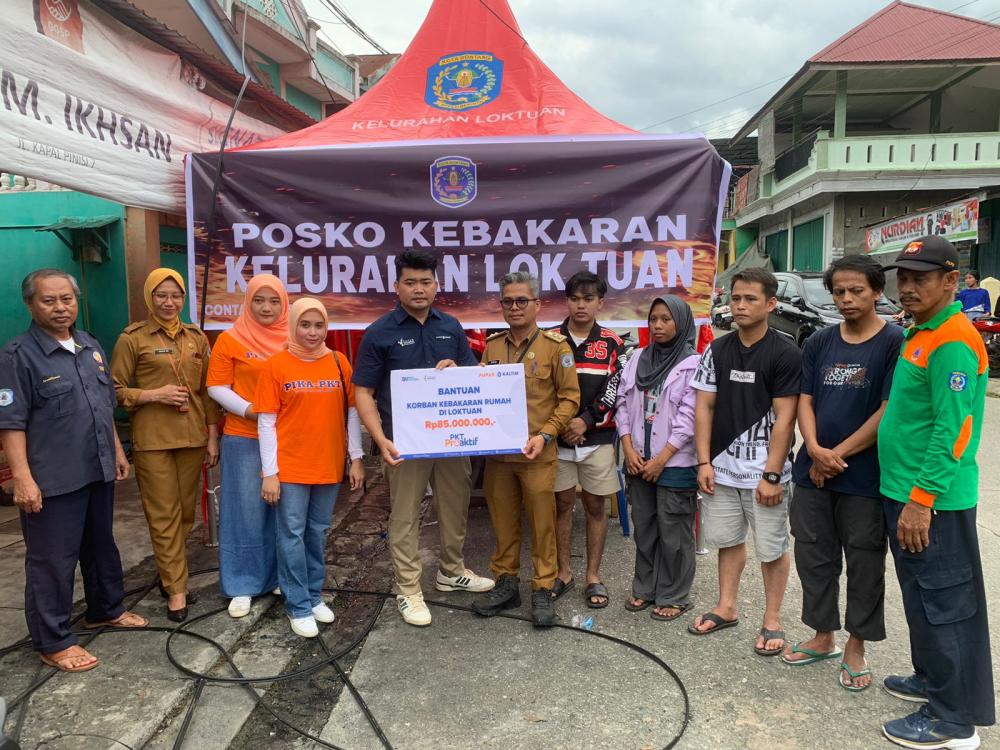 Lewat PKT Proaktif, Pupuk Kaltim Salurkan Bantuan Rp85 Juta Bagi Korban Kebakaran Loktuan