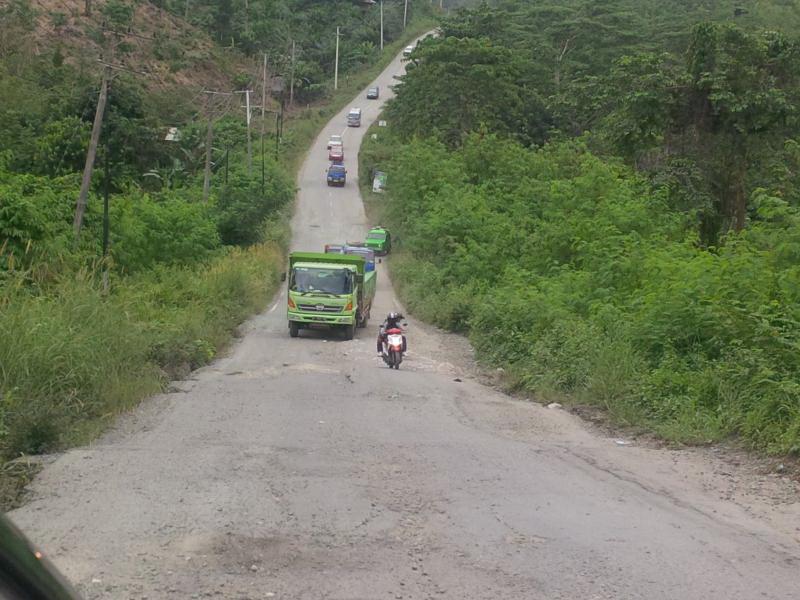 Perbaikan Titik Berlubang Poros Bontang-Sangatta Didanai APBN