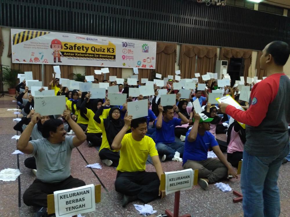 Pupuk Kaltim Adakan Safety Quiz Kelurahan se-Bontang
