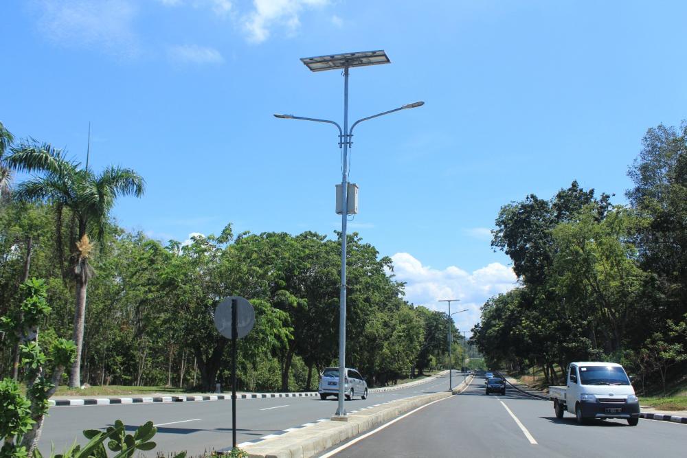 LAMPU PJU SEPANJANG JALAN EKS PUPUK RAYA BANYAK YANG MATI