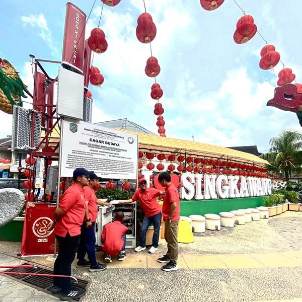 Cap Go Meh di Singkawang dan Pontianak, Telkomsel: Jaringan Aman