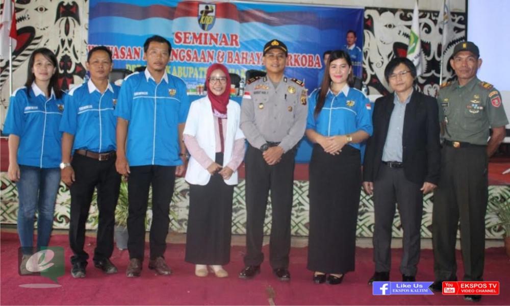 KNPI Mahulu Tingkatan Wawasan Pelajar Soal Kebangsaan dan Bahaya Narkoba