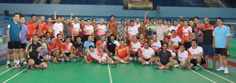 Silaturahmi Lewat Olahraga, Bapor Korpri Bontang-Kutim Lakukan Uji Tanding