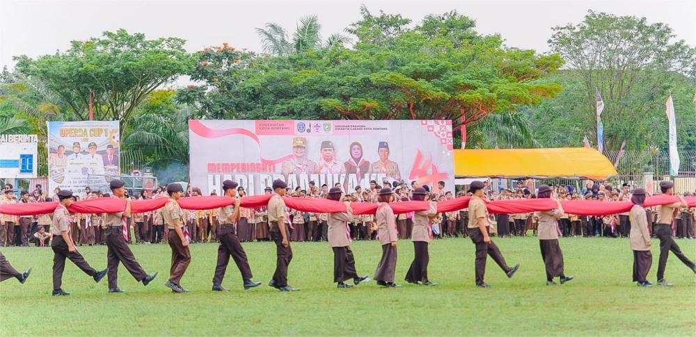 Dispopar Bontang Perkuat Pembinaan Pemuda Lewat Kepramukaan Nasional di Gorontalo
