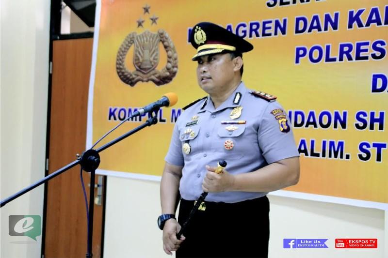 Penyegaran, Dua Pejabat di Polres Bontang Berganti
