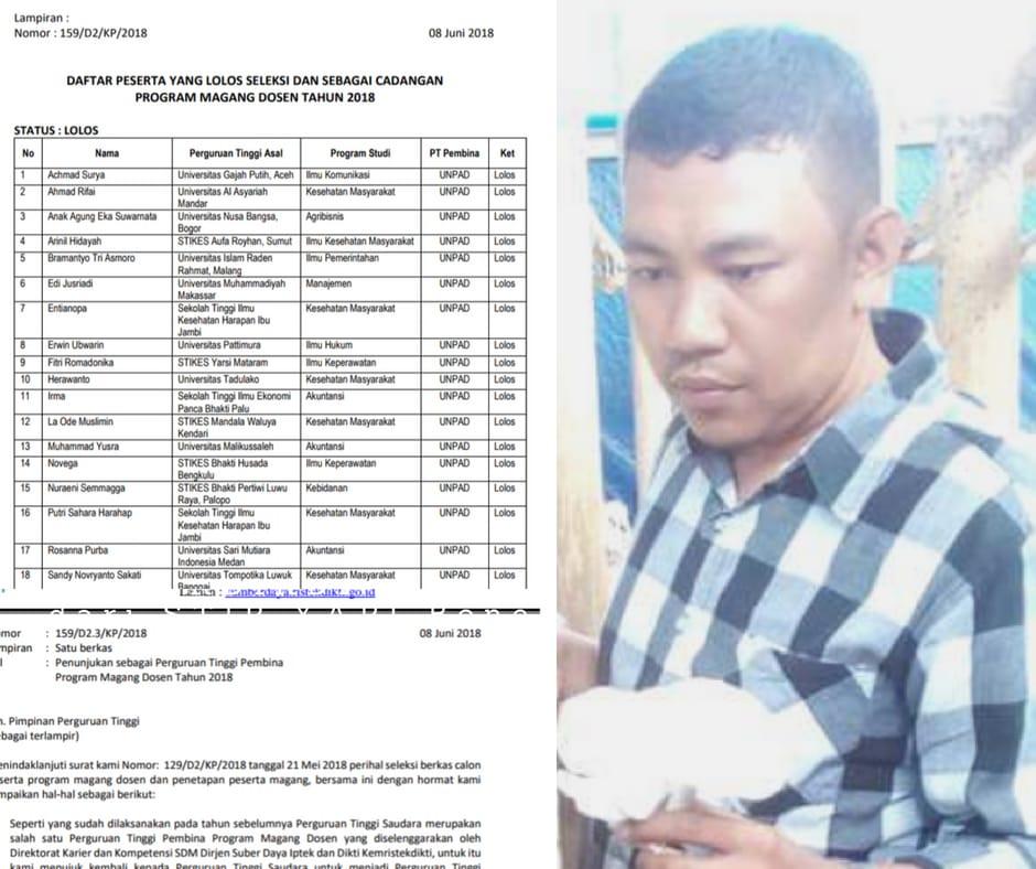 Lagi, Dosen STIP Yapi Bone Lolos Magang Kemenristekdikti 2018
