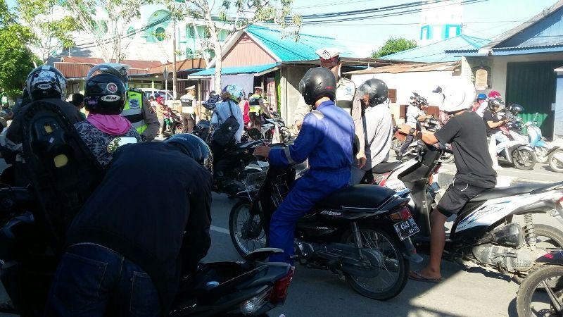GELAR OPERASI JARAN, POLRES BONTANG JARING 39 KENDARAAN RODA DUA 