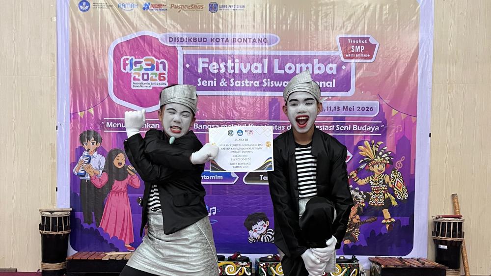 SMPN 3 Bontang Borong Juara FLS3N Tingkat Kota, Tari Kreasi Raih Posisi Pertama