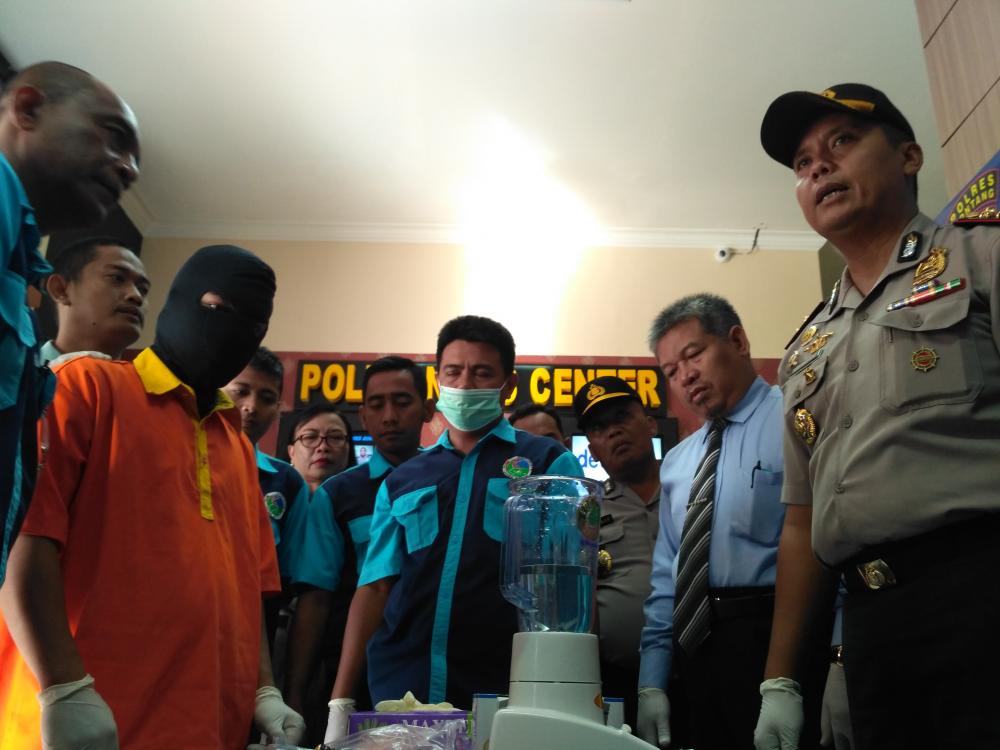 Polres Bontang Musnahkan Sabu Senilai Rp 477 juta