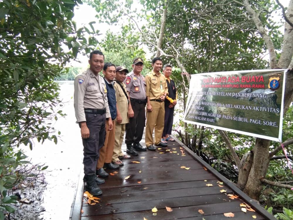 Pasca Serangan Buaya, Lurah Loktuan Bontang Gencar Pasang Plang Peringatan