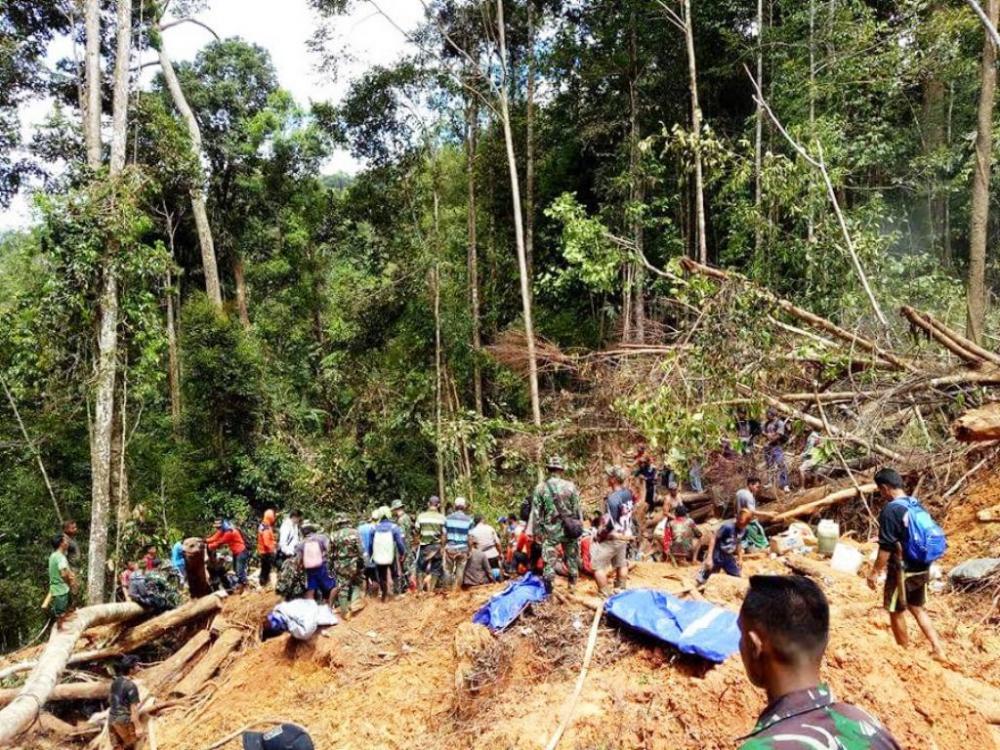 Tertidur Pulas, 5 Pemburu di Mahulu Tewas Tertimbun Tanah Longsor
