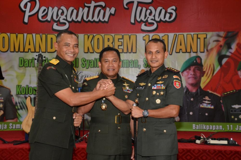 Pangdam VI/Mlw Pimpin Sertijab Danrem 101/Ant