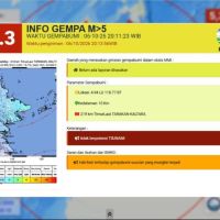 Gempa M 5,0 Guncang Sabah Malaysia, Terasa Hingga Tarakan dan Nunukan